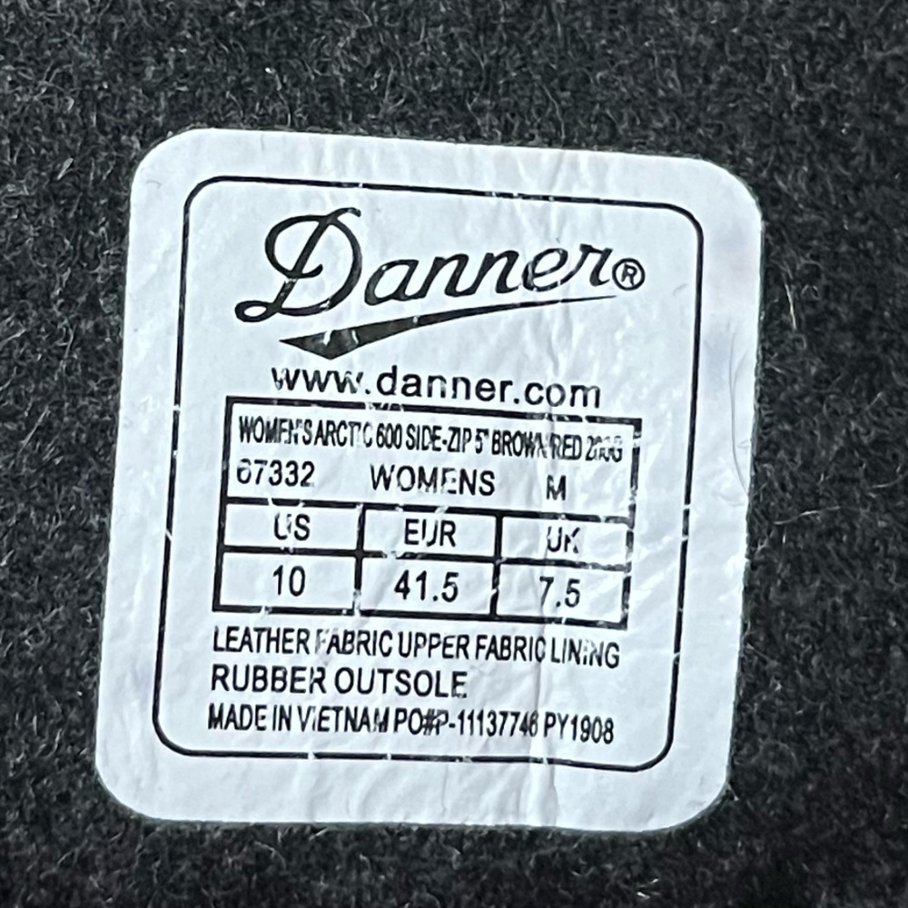 Danner Arctic 600 Side Zip Leather Boot - Picture 5 of 6